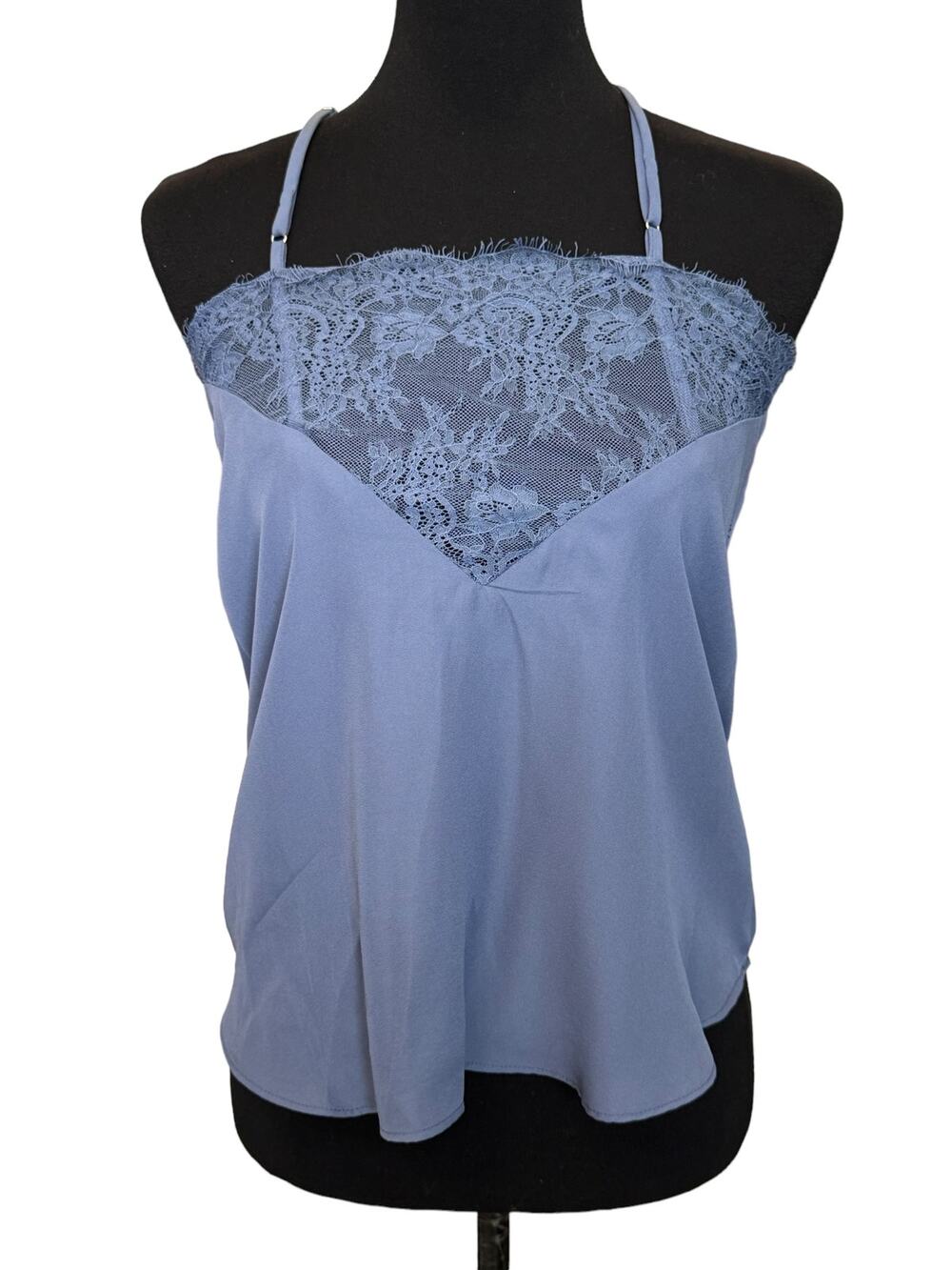 New ~ LUSH , NORDSTROM ~ Lace Trim Slate Camisole Size Small